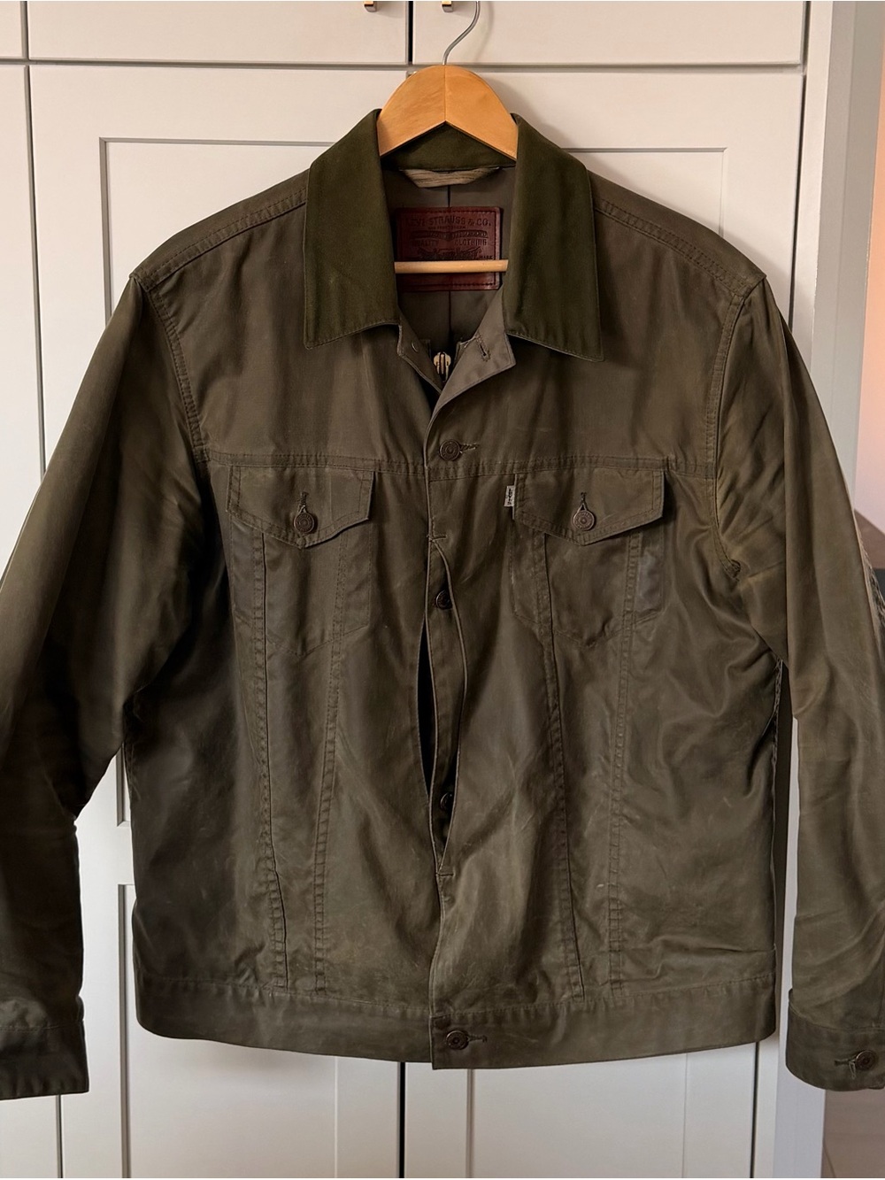 Levi's X Filson hunter trucker jacket.